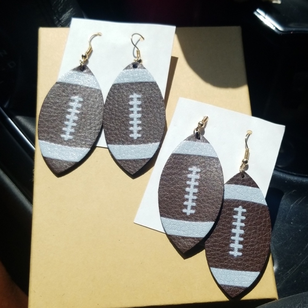 Football earrings